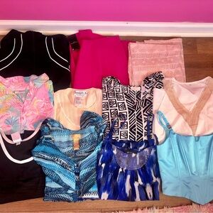 11 piece vintage/y2k ladies clothing bundle: mixed brands & sizes M-XL